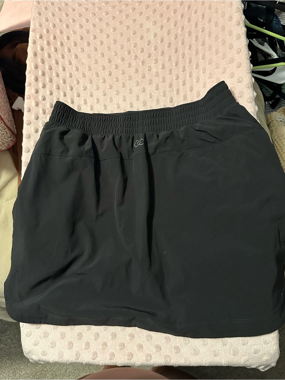 Black Calia Athletic Skort with Elastic Waistband
